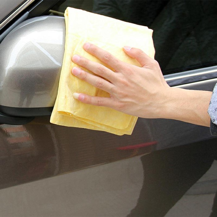 Kanebo Car Wipe Motorcycle Thick Chamois Wipe 2mm Thick Kanebo Fabric Fiber Water Absorbent