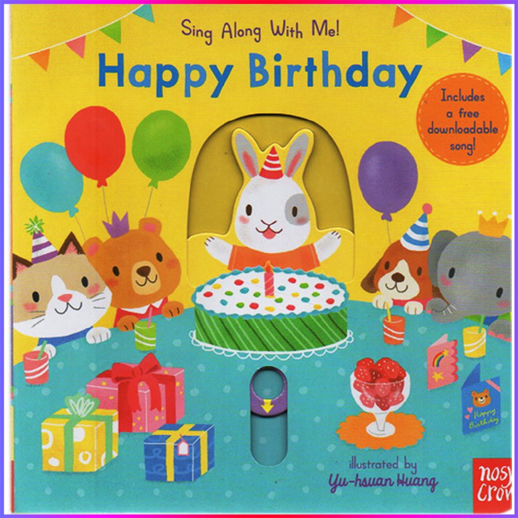 Original English Books Sing Along With Me Happy Birthday Board