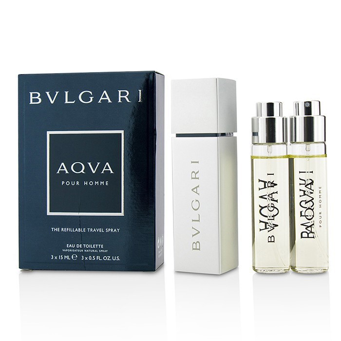 Bvlgari Aqva Pour Homme The Refillable Travel Spray For Men Perfume
