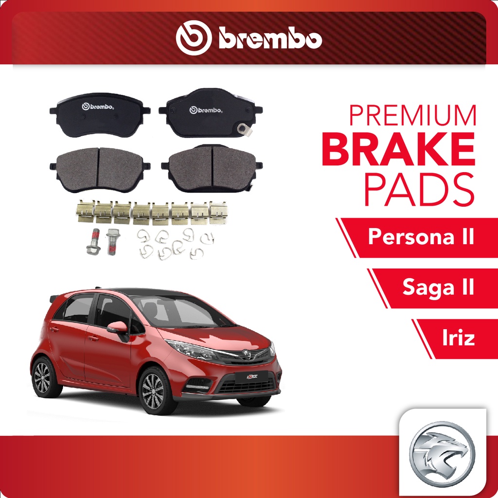 BREMBO Front Brake Pads (1 set) Proton Iriz Saga VVT (Facelift