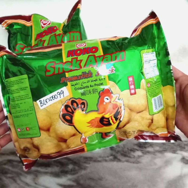 Snek Ayam PICO Snack Keropok P&P Udang / O&O Cheese / Koko Drumstick ...