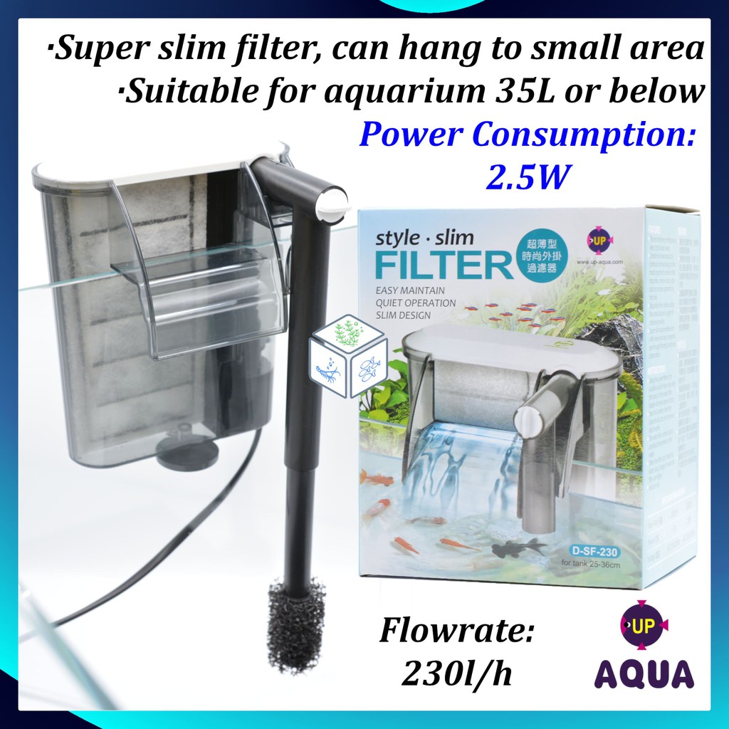Up Aqua Aquarium Slim Filter Hang on Filter DSF230 Shopee Malaysia
