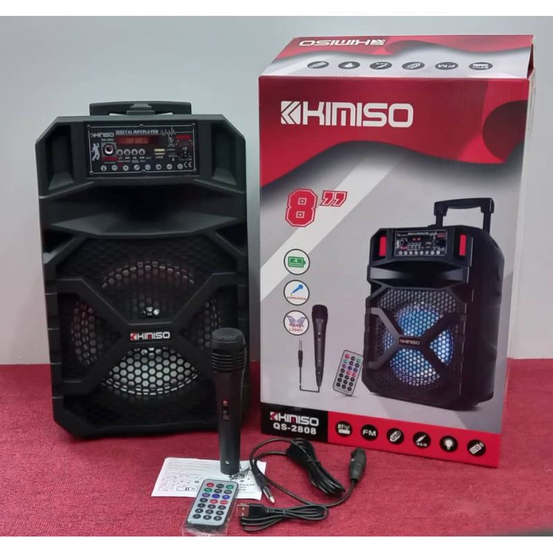 KIMISO QS-2808 Portable Super Bass Speaker Bluetooth/USB/TF With mic