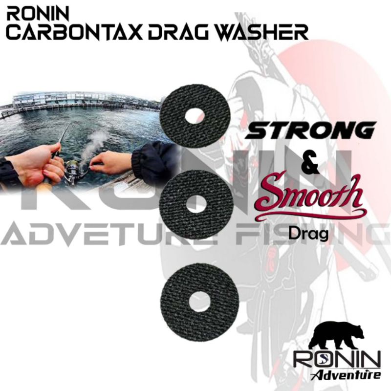 Ronin Carbontex Carbon Drag Washer Small Medium Size 3 Pcs For Power