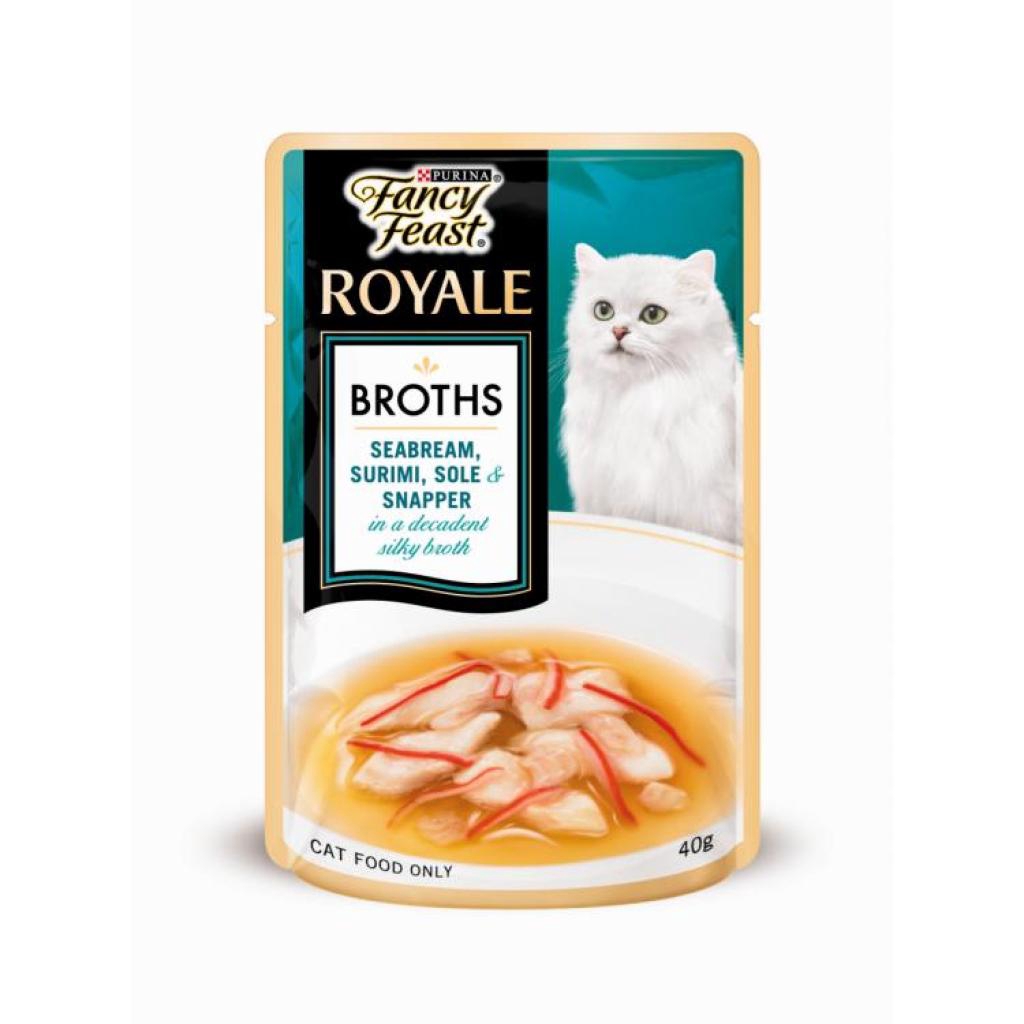 Fancy Feast Broths Seabream Surimi Sole 40gancy Feast Broths Seabream