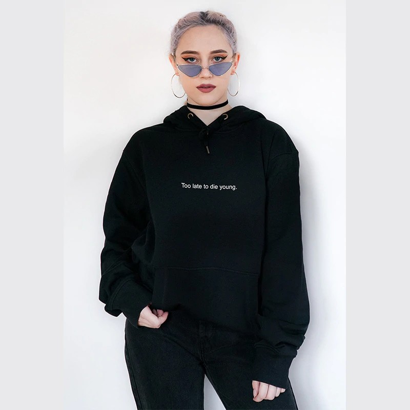 tumblr black hoodie