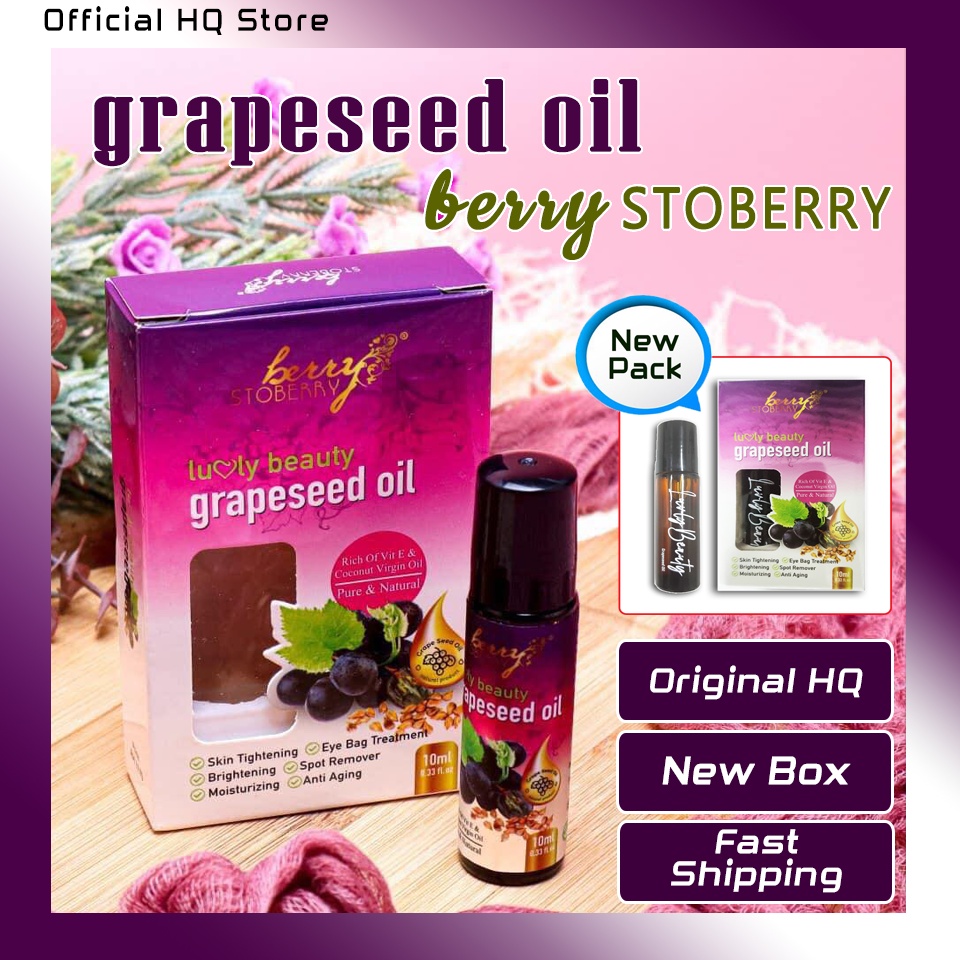 Grapeseed Oil Berry Stoberry Orihq Newbox Luvly Beauty Kotak Baru 2022 Minyak Anggur Luvli