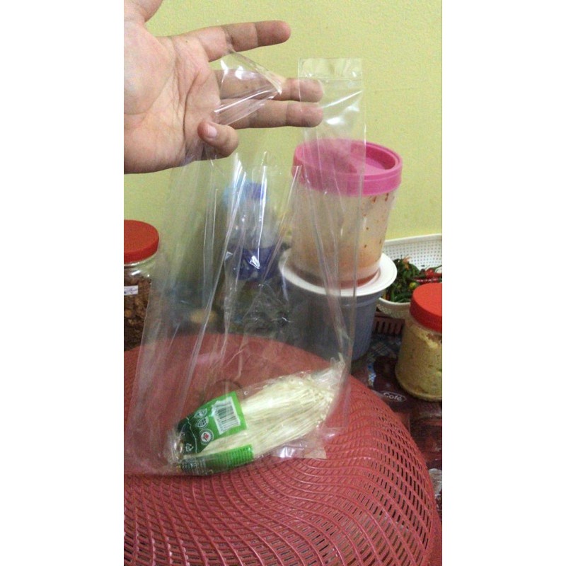 PP PLASTIK JERNIH  TEBAL 500 gram CLEAR PLASTIC WITH 