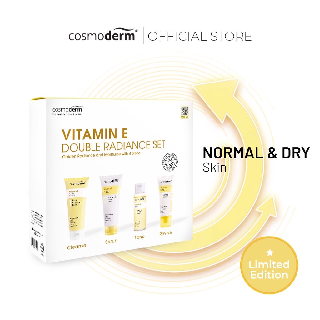 Cosmoderm VITAMIN E Double Radiance Set | Shopee Malaysia