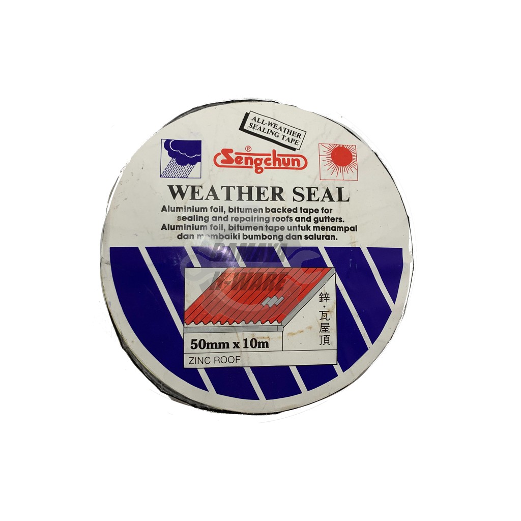 Bitumen Flashing Tape 2''X10M For ROOF, Self Adhesive Aluminium bitumen