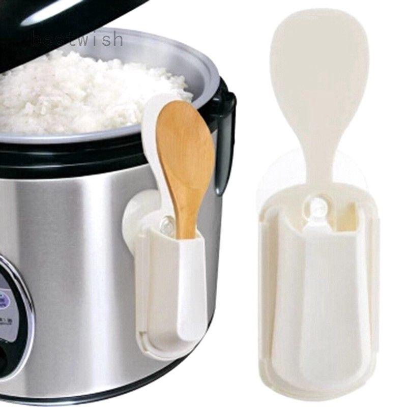 1* Portable Rice Spoon Holder Stand Tool Kitchen Suction Cooker Scoop Rack Handy Shopee Malaysia
