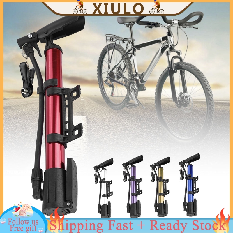 Bicycle Air Inflator High Pressure Cycling Tire Pump Tyre Bike Mtb Mini Portable