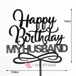 【READY STOCK】Acrylic Happy Birthday My Wife / Happy Birthday My Husband ...