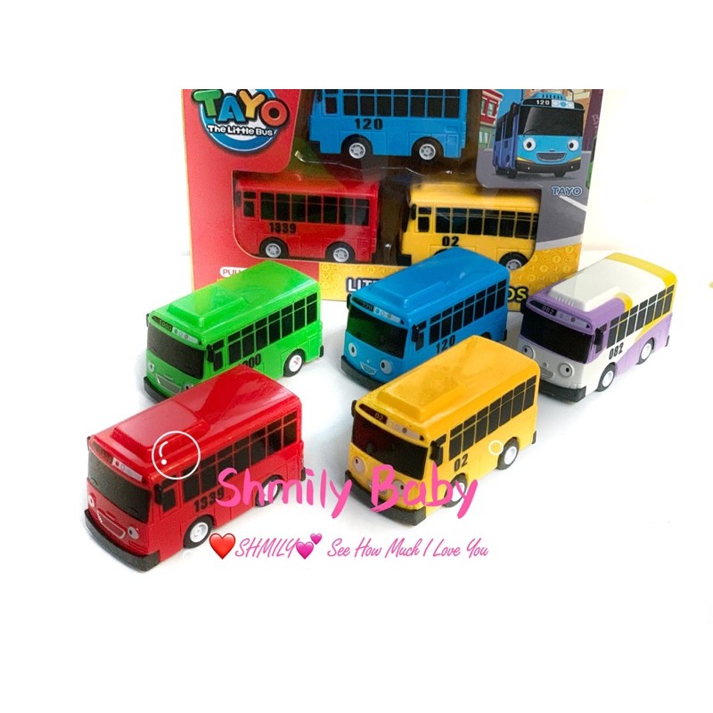 Buy 5 IN 1 Tayo Bus 🚌🚌 Cartoon Pull Back TAYO Bus Little Bus 