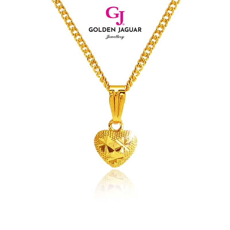 GJ Jewellery Emas Bangkok Emas Korea 24K Gold Plated Woman Necklace Chain Papan Gajah Love Kikir