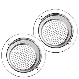 2 Pcs Stainless Steel Kitchen Sink Strainer Sink Basket Strainer Water Screen