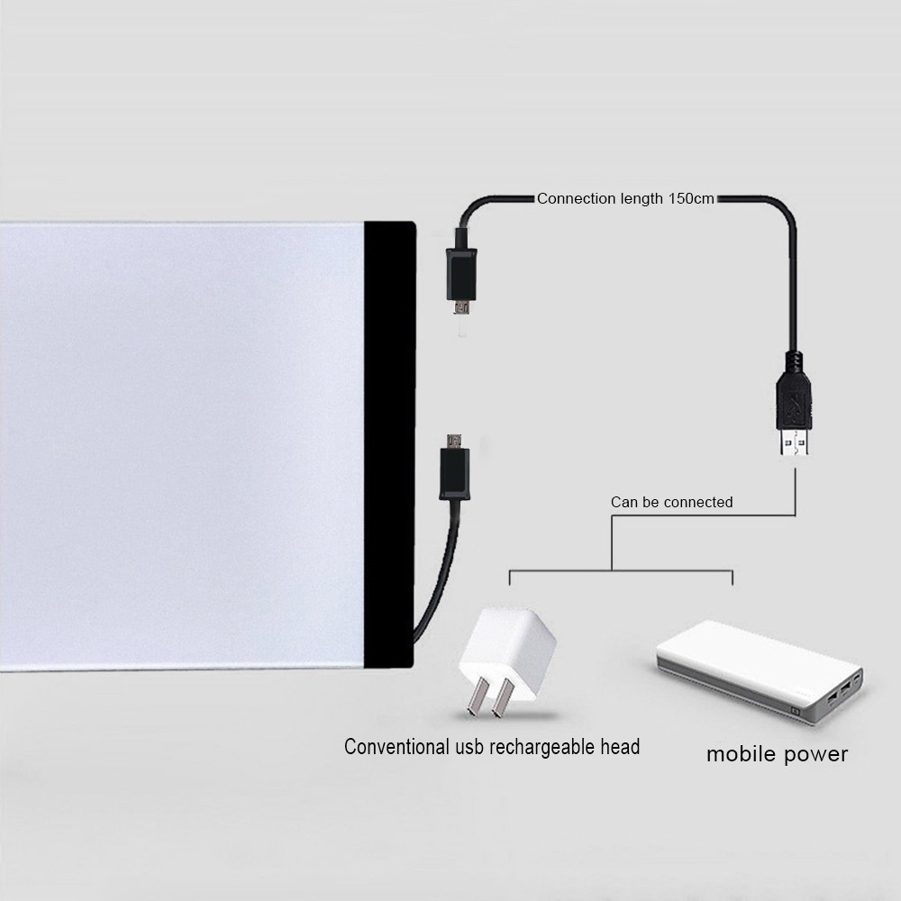 On Sale Art A4 Led Light Box Stencil Board Tracing Drawing Table