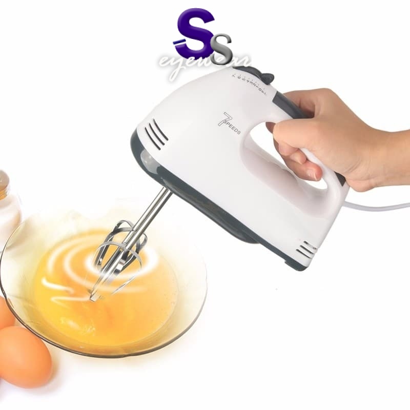 7 Speed Control Portable Baking Electric Hand Mixer Egg Beater and Baking Tool Whisk Egg Blender Whip Cream Mixer