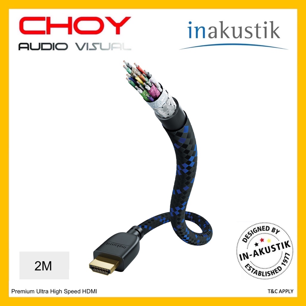 Inakustik Premium Ultra High Speed HDMI Cable with (2 Meter