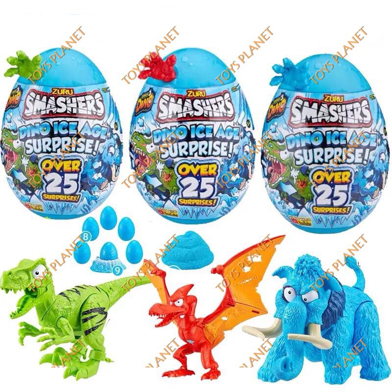 ZURU SMASHERS DINO ICE AGE SURPRISE EGG (7455) | Shopee Malaysia