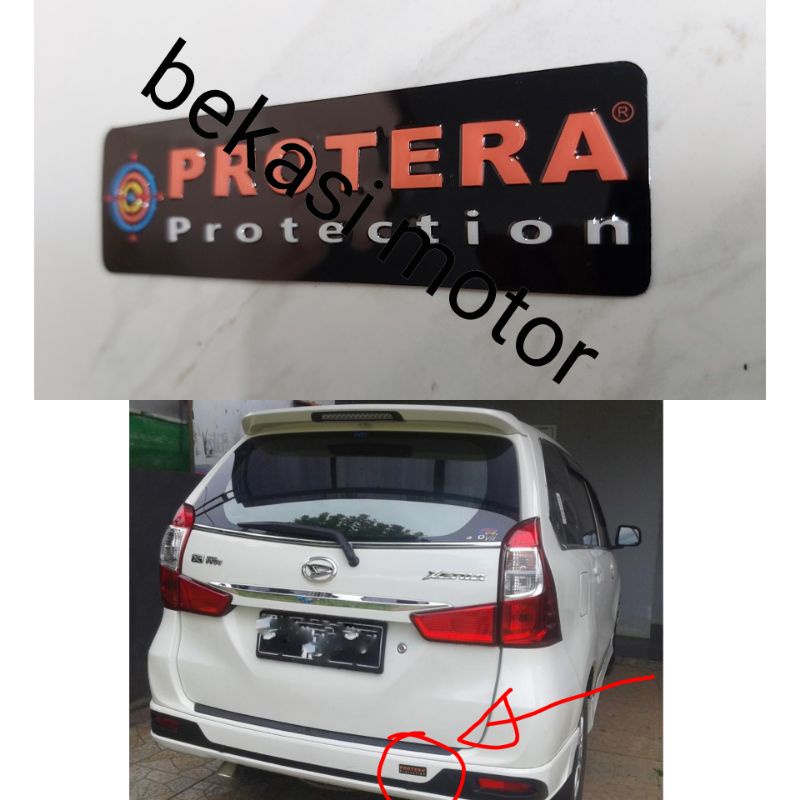 Logo sticker emboss emblem PROTERA original avanza xenia Tiedye granmax