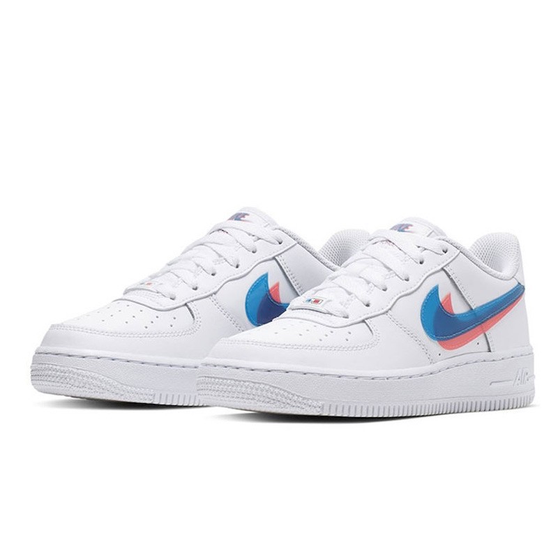 white blue and red af1