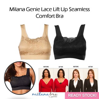 Milana Genie Lace Push Up Seamless Comfort Bra Baju Dalam