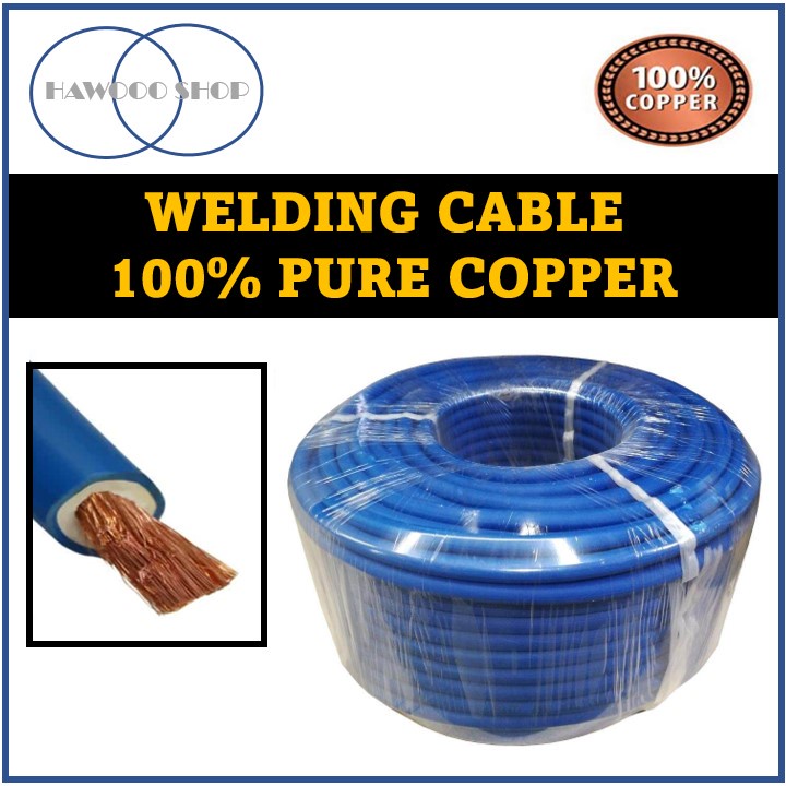 500AMP 100% Pure Copper Welding Cable ,Double Layer Rubber Blue Cable ...