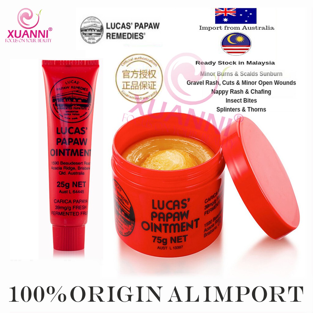 Genuine products Lucas Papaw Ointment 25g/75g Original (Made In ...