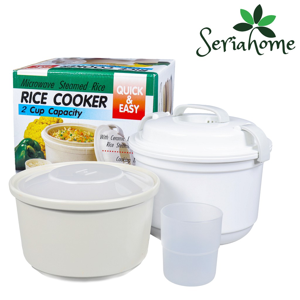 MICRON WARE Microwave cooking Small Rice Ceramic Cooker steamer— 1050mL