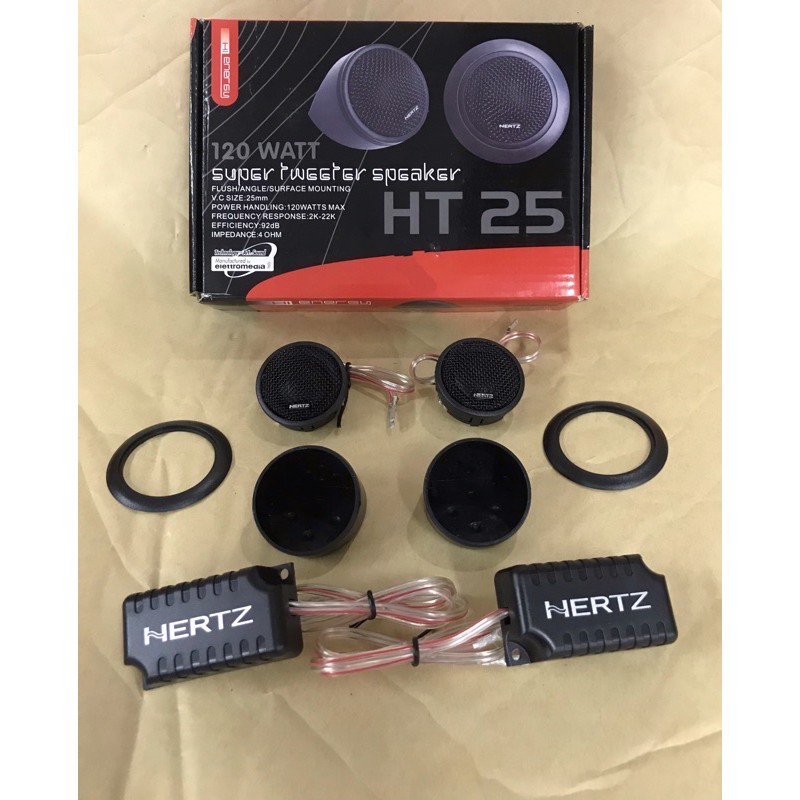 Hertz HT25 Hi Energy Super Tweeter 120W Max Power | Shopee Malaysia