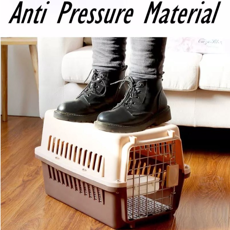 Pet Carrier C2 - 58(L) X 37(W) X 35(H) cm  Cat Carrier Dog Carrier   Carrier Kucing Anjing  Free Bottom Plastic Board