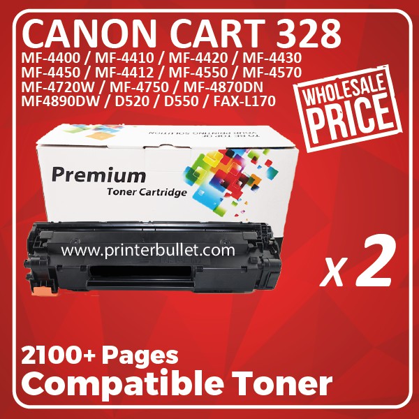 2 Unit Canon 328 Canon Cartridge 328 High Quality Compatible Toner Cartridge