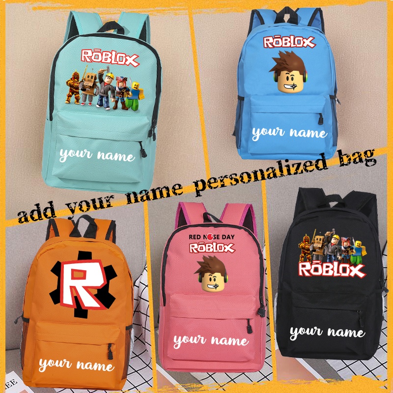 Personalized Custom Add Name Roblox Backpack Kids School Bag(pls Leave Your Name When You Proceed Order or No Name Send)