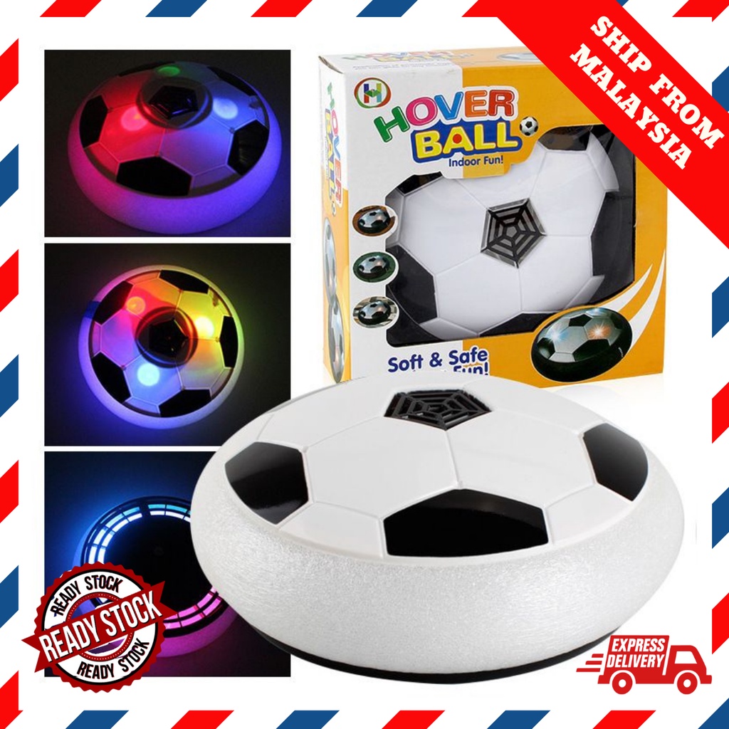 HOT ITEM Hover Ball Football Soccer Disc Indoor Sports Music Lights Floating Bola Sepak Murah Mainan Budak Lelaki