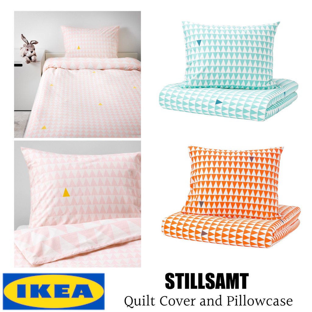 Ikea Stillsamt Children Quilt Cover And Pillowcase Single Size