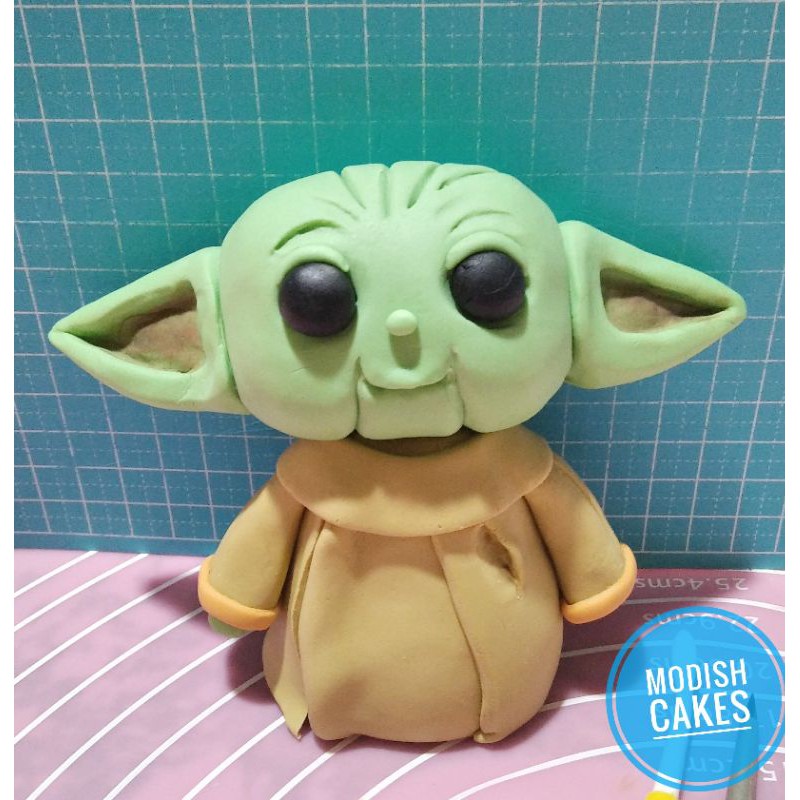 Baby Yoda Fondant Cake Topper Shopee Malaysia