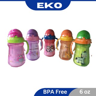 EKO Kid Sport Sipper Water Bottles Baby With Handle 6Oz 