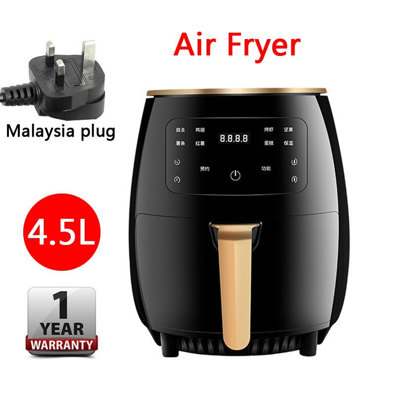 Air Fryer 4.5L ( 1500W ) 1 YEARS WARRANTY airfryer Shopee Malaysia