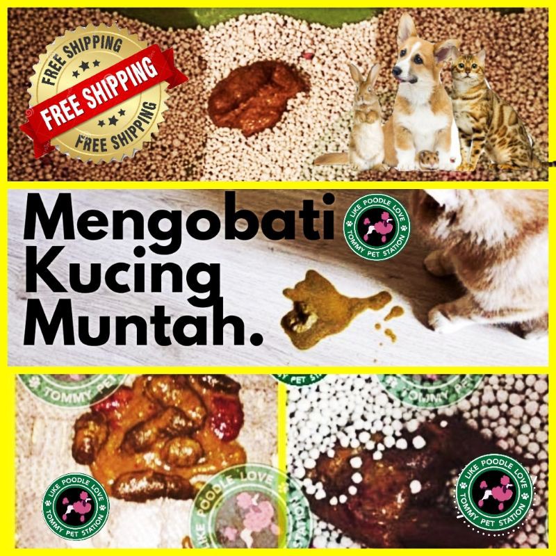 Ubat Cirit Birit / Muntah / Keracunan / Diarrhea Kucing & Anjing