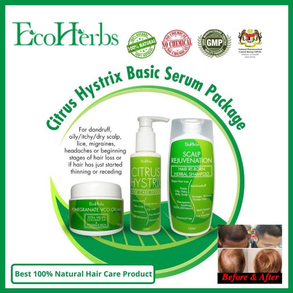 Ecoherbs Citrus Complete Set For Oily Itchy Dry Flaky Lice Scalp