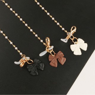 Glasses Chain Hanging Neck Butterfly Mask Chain Pearl Necklace Pendant
