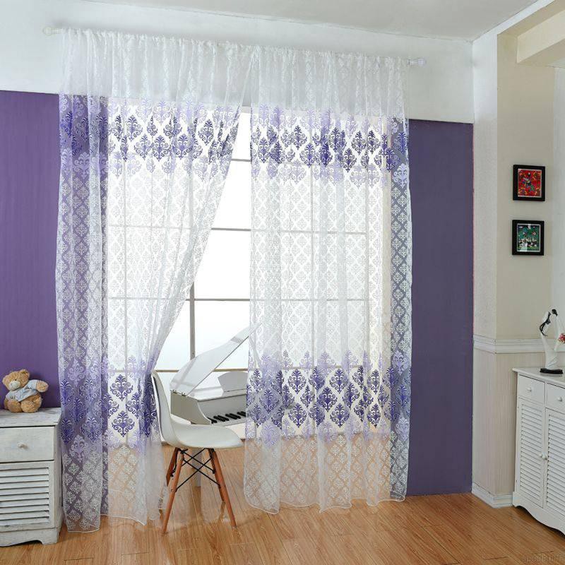 Ready stock Voile Door Curtain Window Room Drape Curtain ...