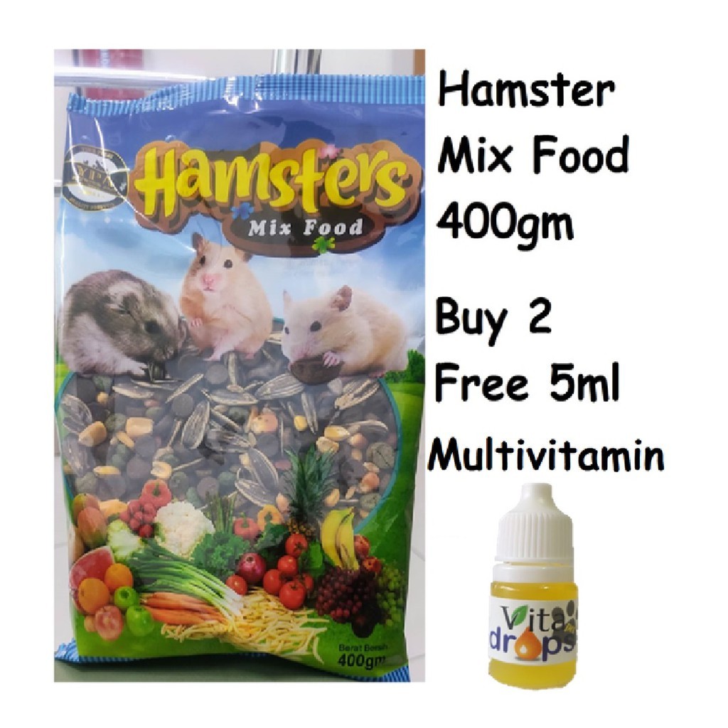 Hamsters Mix Food 400gm Makanan Hamster Ekonomik (Buy 2 ...