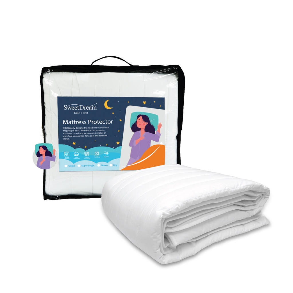 SweetDream - Mattress Protector - 100% Cotton | Shopee Malaysia