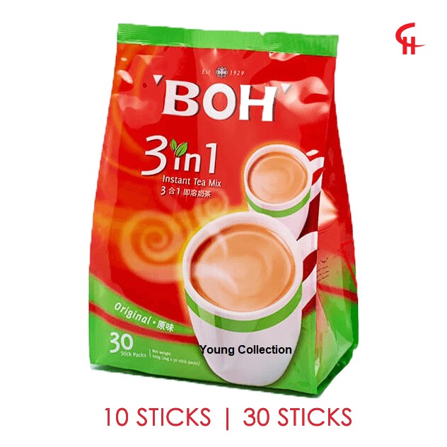 Boh Teh Original Instant Tea Mix 3 In 1 10x20g 30x20g Shopee 