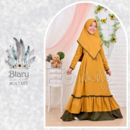 ⁣ Ready Stock Btary Syari Kids| Jubah+Tudung Budak 8-10 Tahun