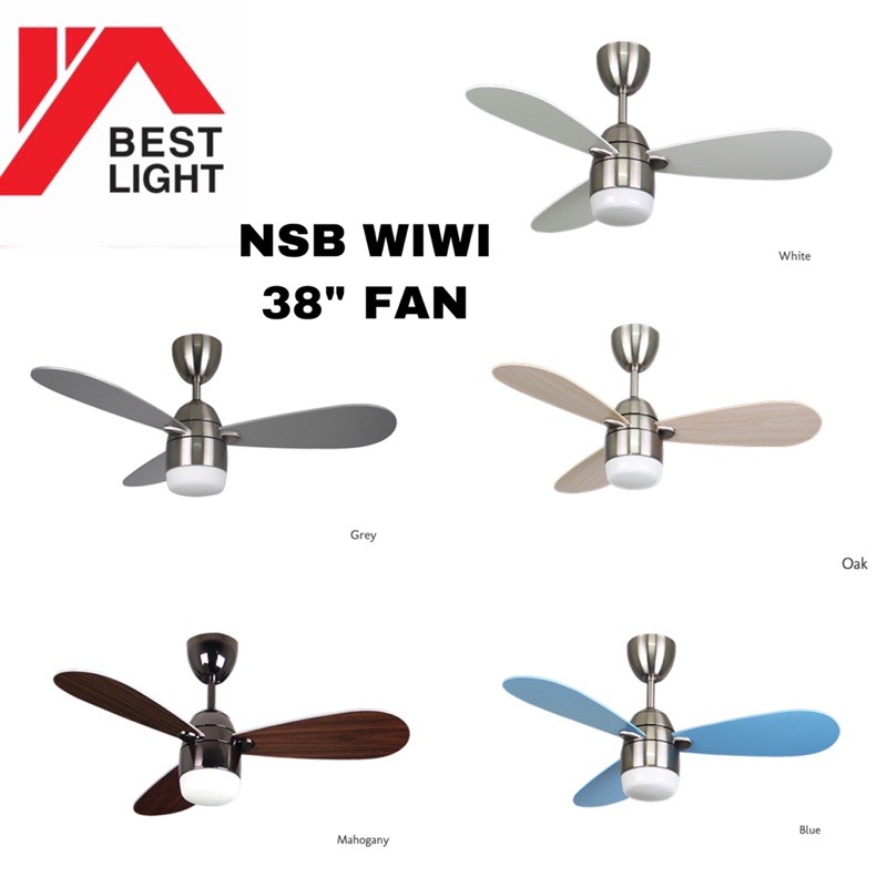 Nsb Wiwi 38 Ceiling Fan With 11w Led, 38 Ceiling Fan