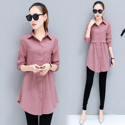 korean style women ladies chiffon shirt blouse baju wanita 