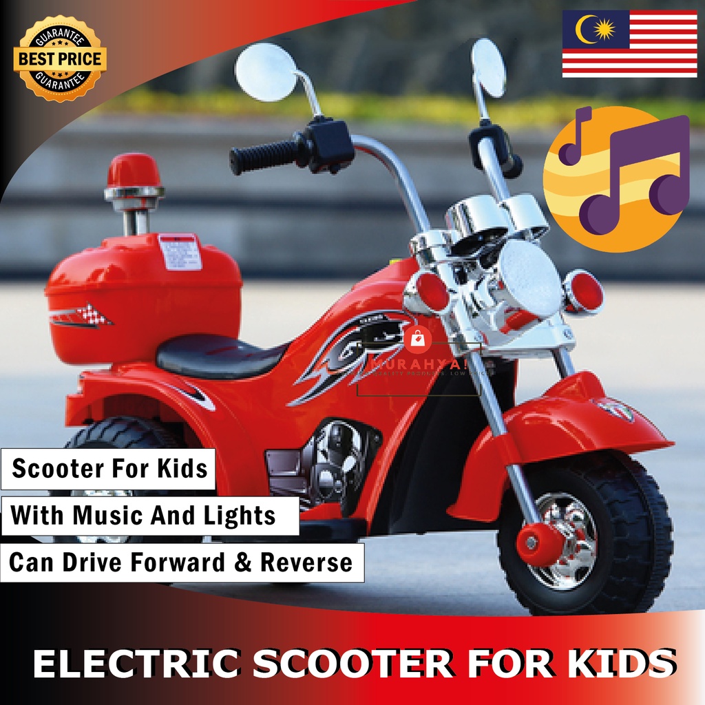 Motor Budak Skuter Elektrik Budak Kids Electric Scooter Kids Motorcycle ...